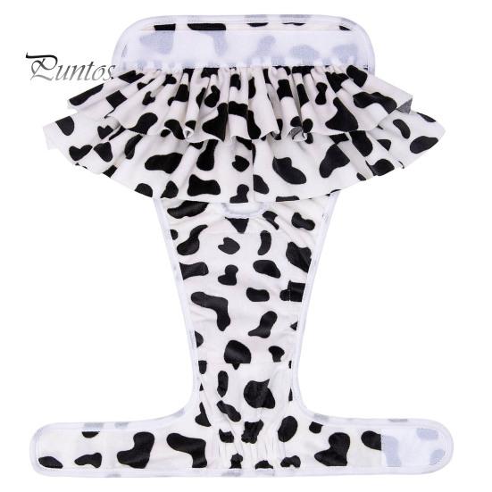 Pet Menstrual Pants Washable Fastener Tape Dog Diaper Reusable Fashionable Print Pet Physiological Pants Pet