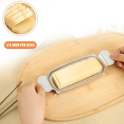 Butter Slicer Cutter Aluminium Cheese Cutter Butter Slicer Multifunctional Kitchen Food Tool Butter Cutter Wire Cheese Slicer