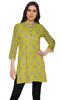 Moomaya Printed Side Slit Short Kurta Tunic For Women Summer Wear Ladies