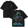Jujutsu Kaisen Gojo Satoru Graphic T-shirt Manga Print Vintage Washed Oversized T Shirt Men Women Clothing Cotton Male Tee Tops