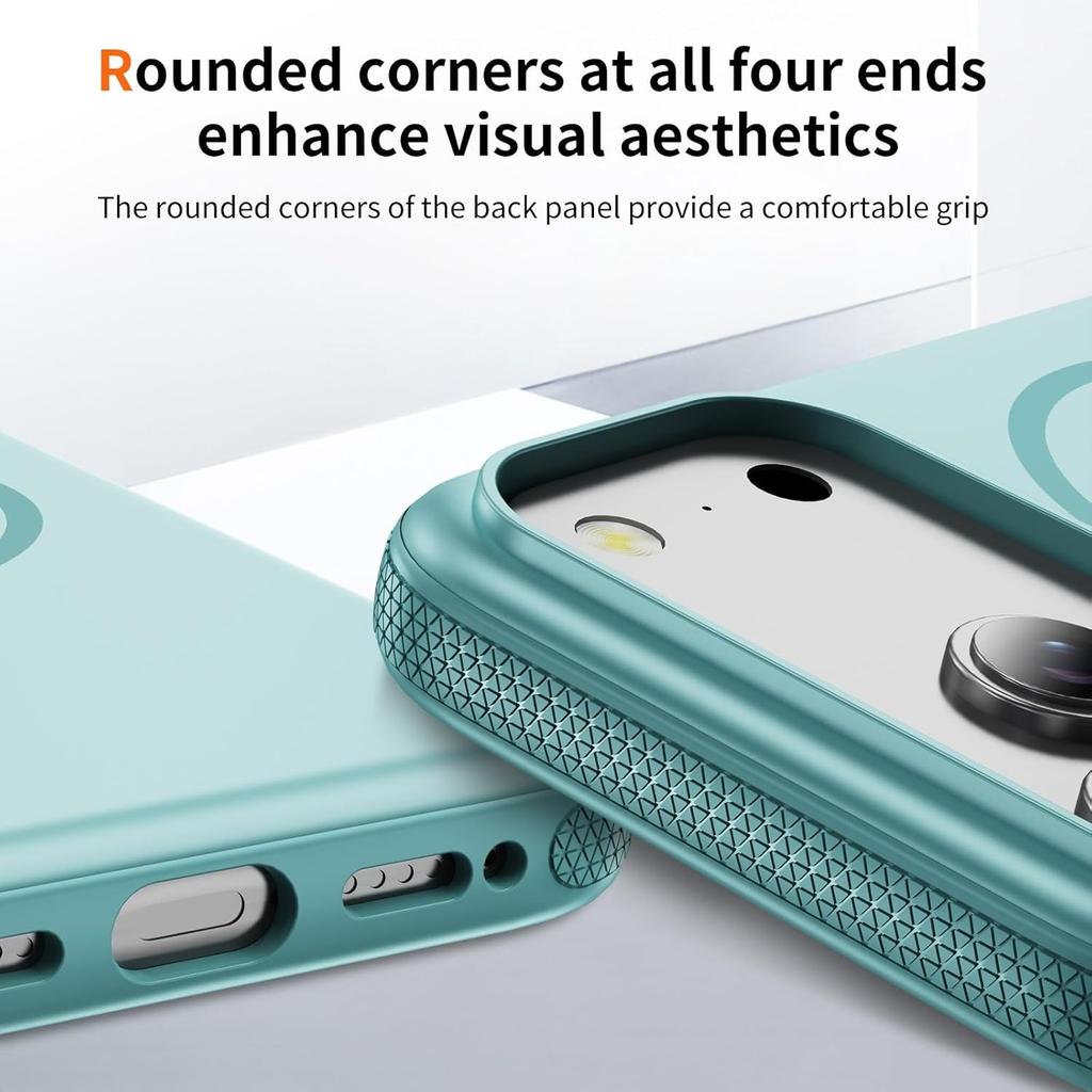 For iPhone 17 Pro Case Compatible with MagSafe PC + TPU Anti-Slip Side Edge Phone Cover