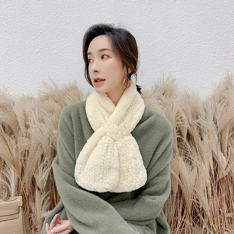 Luxury 100% Rex Rabbit Fur Scarf Muffler Neck Warmer Free Shipping Luxury 100% Rex Rabbit Fur Scarf Muffler Neck Warmer Free Shipping