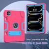 For iPad Pro 11 (2025)/11 (2024) Case Robot Style Silicone + PC Tablet Cover with Kickstand