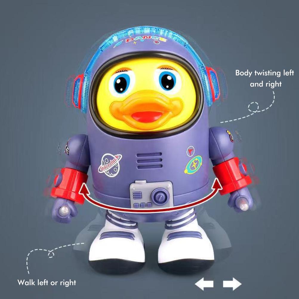 Dancing Duck Plaything Electric Musical Dancing Duck Educational Toy Space Duck Toy Gifts for