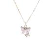 New Accessories Versatile Diamond Butterfly Pendant Ladies Alloy Rabbit Necklace Necklace