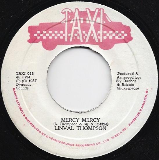

7-дюймовая пластинка LINVAL THOMPSON Mercy Mercy TAXI028 Taxi 1987 Ямайка Регги Ска Даб Б/у