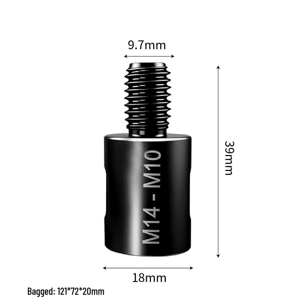 Universal Hole Saw Adapter: M10 to M14 to 5/8-11 Thread for Angle Grinder