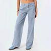 Women's Fashionable, Versatile, Tall-Enhancing, High-Waisted Wide-Leg Jeans