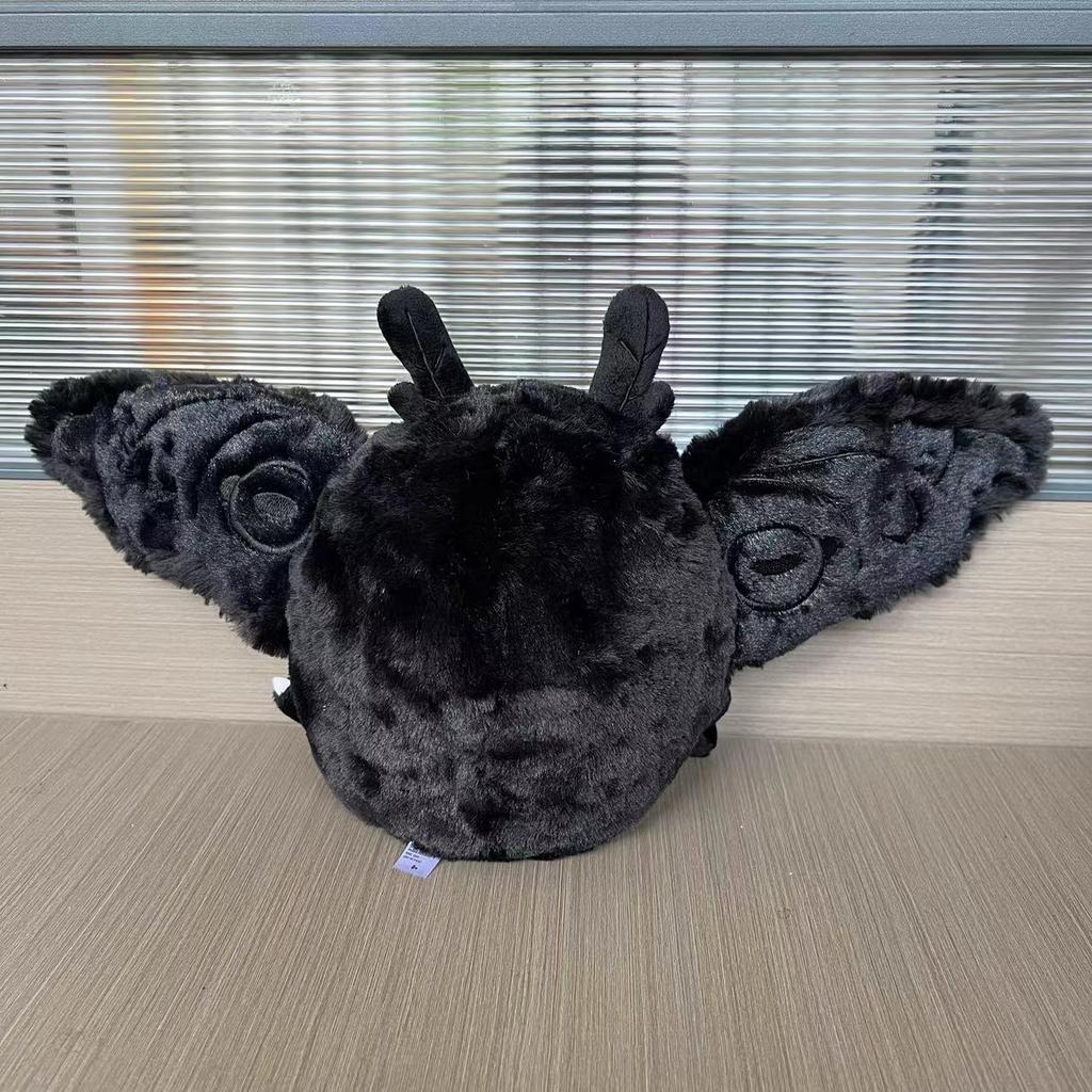 28cm Mothman Plush Toy Cute Cartoon Soft Pillow With Embroidered Eyes Birthday Gift