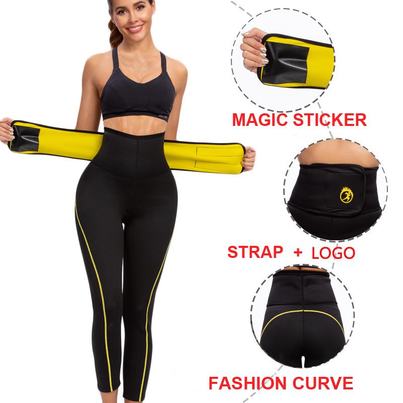 Pantaloni Yoga Leggings Sportivi Fascia Dimagrante Vita Controllo Pantaloncini Donna Tuta Sauna in Neoprene Modellante Pantaloni Riscaldanti