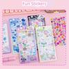 PVC 3D Crystal Sticker DIY Crafts Cartoon Animal Sticker  Phone Case Decoration