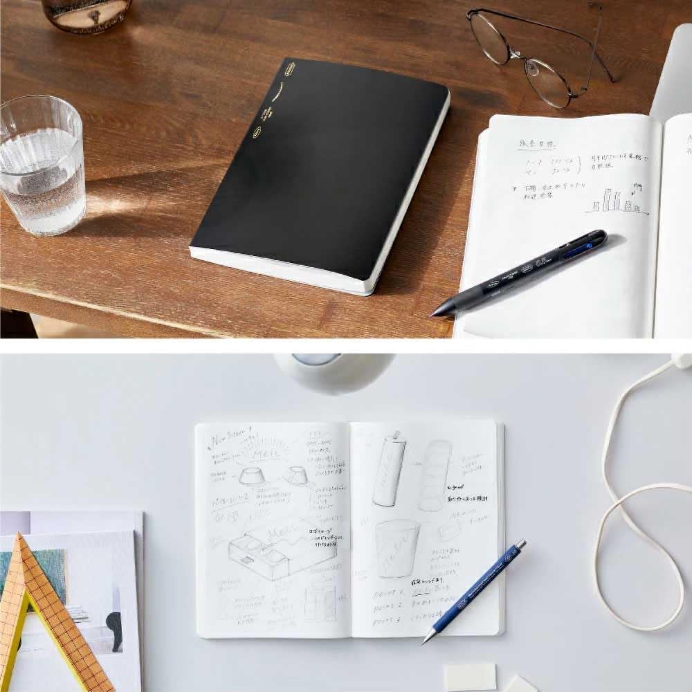 Nitoms STALOGY Note A5 Plain Dot 365 Days Note Assorted Stationery Stylish Memo Diary Schedule Diary Notepad Stationery Simple Working Adult Business