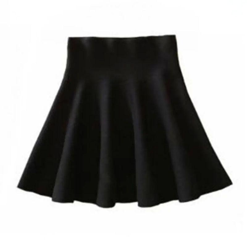 

Pleated Skirt, High Waisted Half Length Skirt Pleated Skirt High Waist Skirt Black One Size