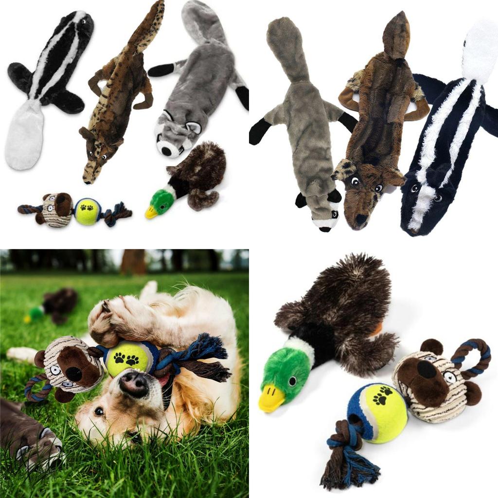 Soft And Cuddly Plush Dog Toys With Squeakers Ideal For Teething Dogs