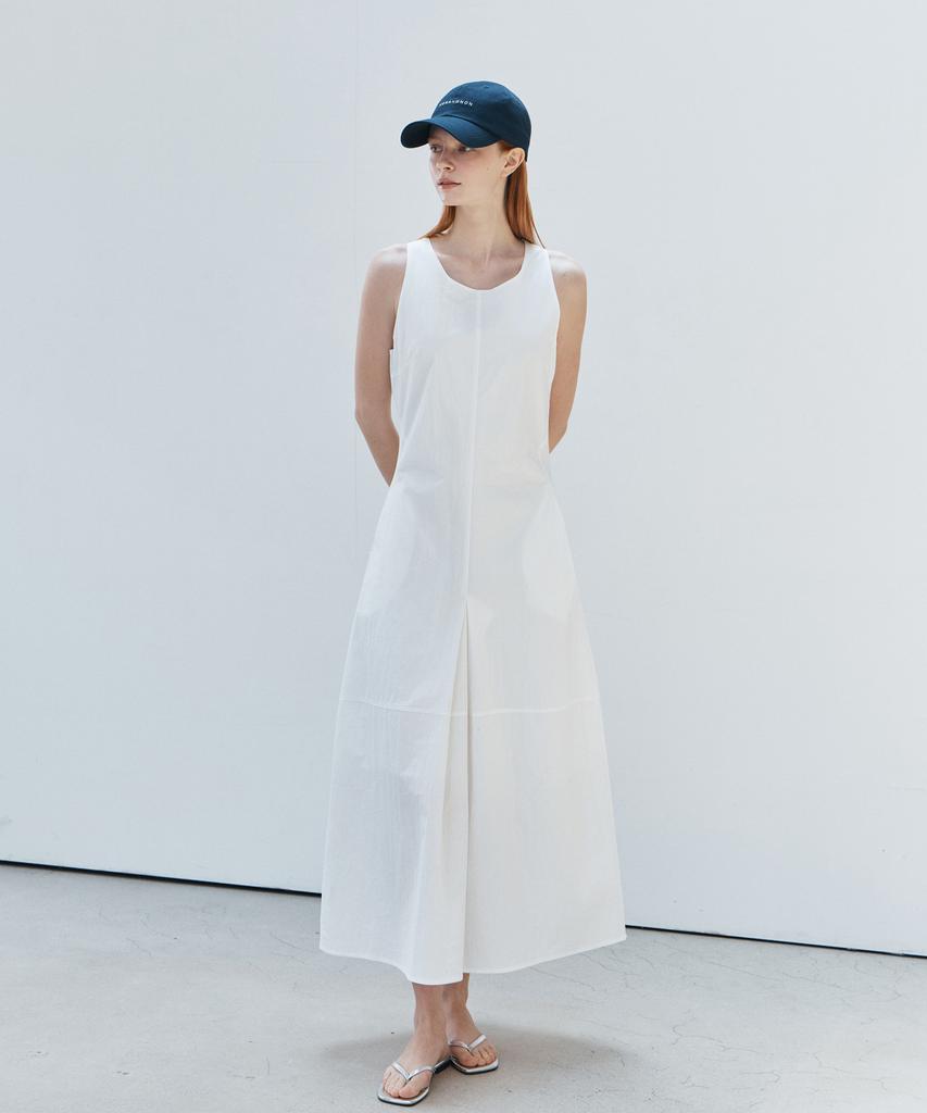 NON AND NON Crispy Pintuck Long Dress_Nhon6514