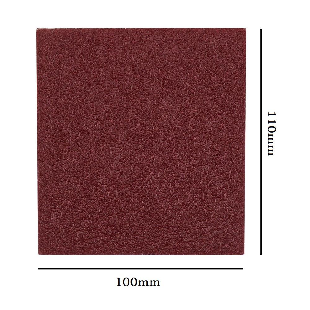 10pcs Sandpaper 110x100mm Abrasive Sanding Paper Flocking Sand Paper 60-120-240Grit Abrasive Polishing Tools