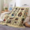 Egyptian Pictograph And Symbol Printing Blanket Fashion Warm Blankets Home Travel Soft And Comfortable Blanket Birthday Gift