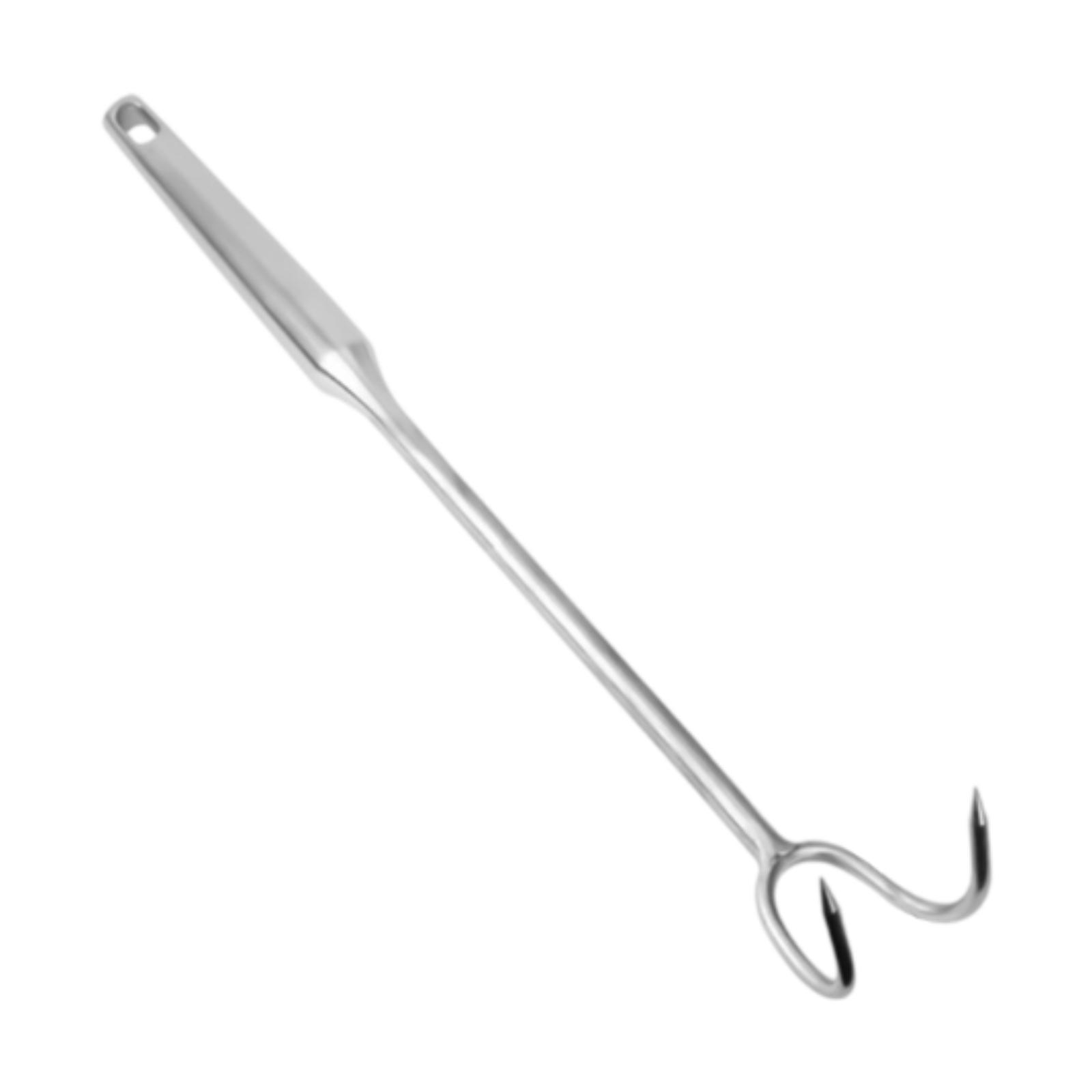 

Meat Turner Hook Stainless Steel Practical Kitchen Gadgets BBQ Flipper Hook for Sausages Roasted Duck Meats Restaurant Household