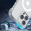 Joyroom Magnetic Defender Clear Rugged Case with Hooks & Stand for iPhone 14 Plus, MagSafe Compatible