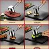 304 Food Grade Stainless Steel Meat Tenderizer Hammer