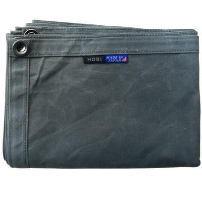 HOBI In Third Generation Survive Sheet 3L X Ground Sheet Canvas Paraffin Treatment and Lightweight and Sturdy Eyelets Black Olive IN [Made Japan] (150
