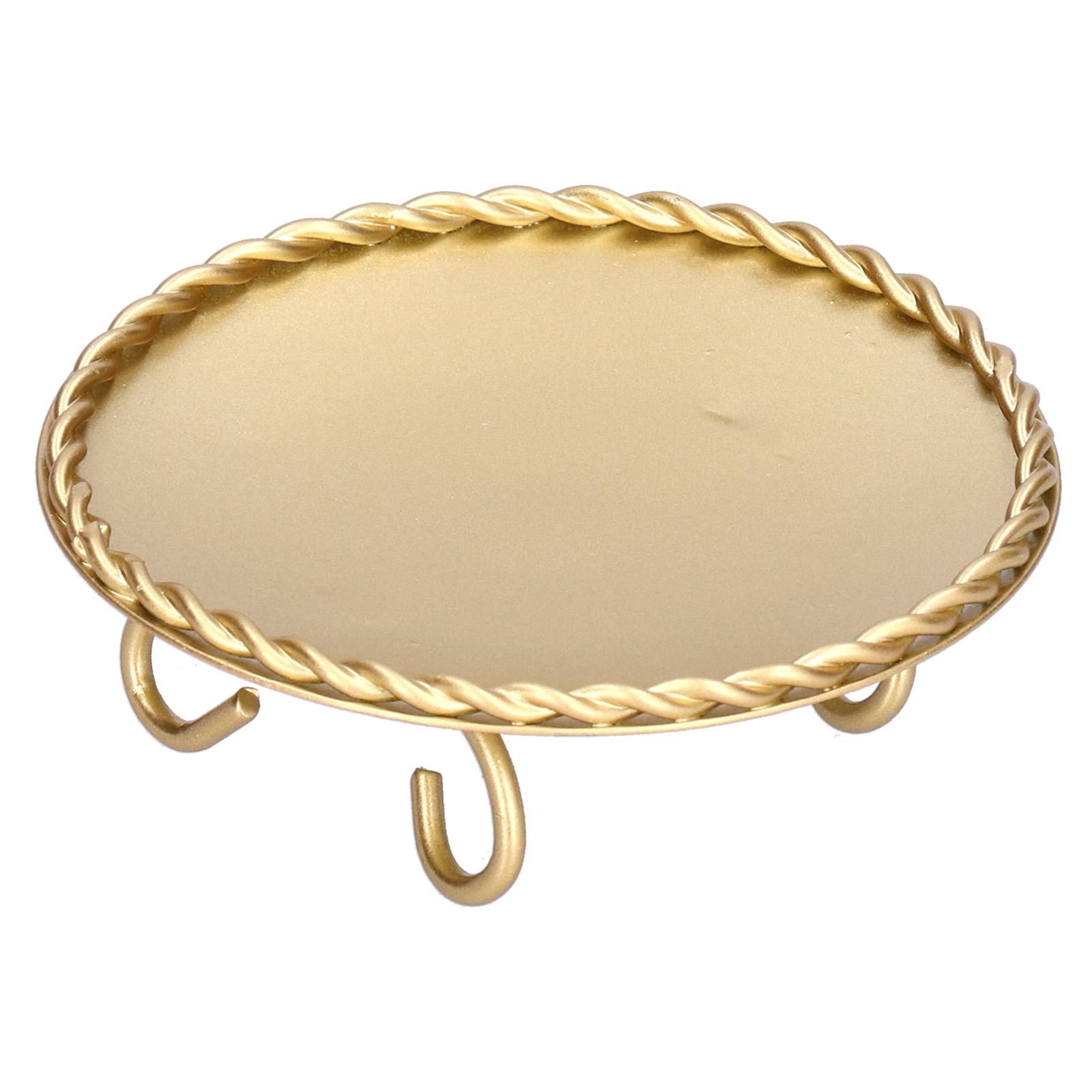 

Necklace Storage Tray Home Desktop Decoration Crafts Golden Jewelry Storage Tray