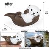 Solid Cute Animal Models: Squirrel, Shiba Inu, Teddy, Hamster, Panda, Flying Squirrel Car/Desktop Ornaments