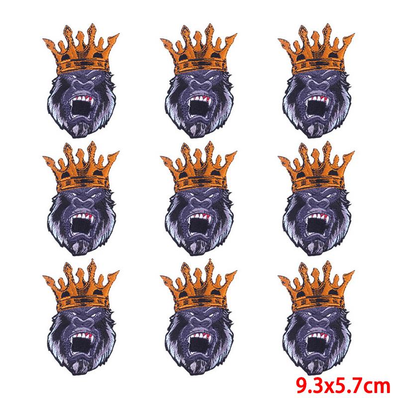 10 unids/lote, venta al por mayor, parche bordado, parches para planchar para ropa, parches para ropa, chaquetas, apliques de decoración, suministros para coser