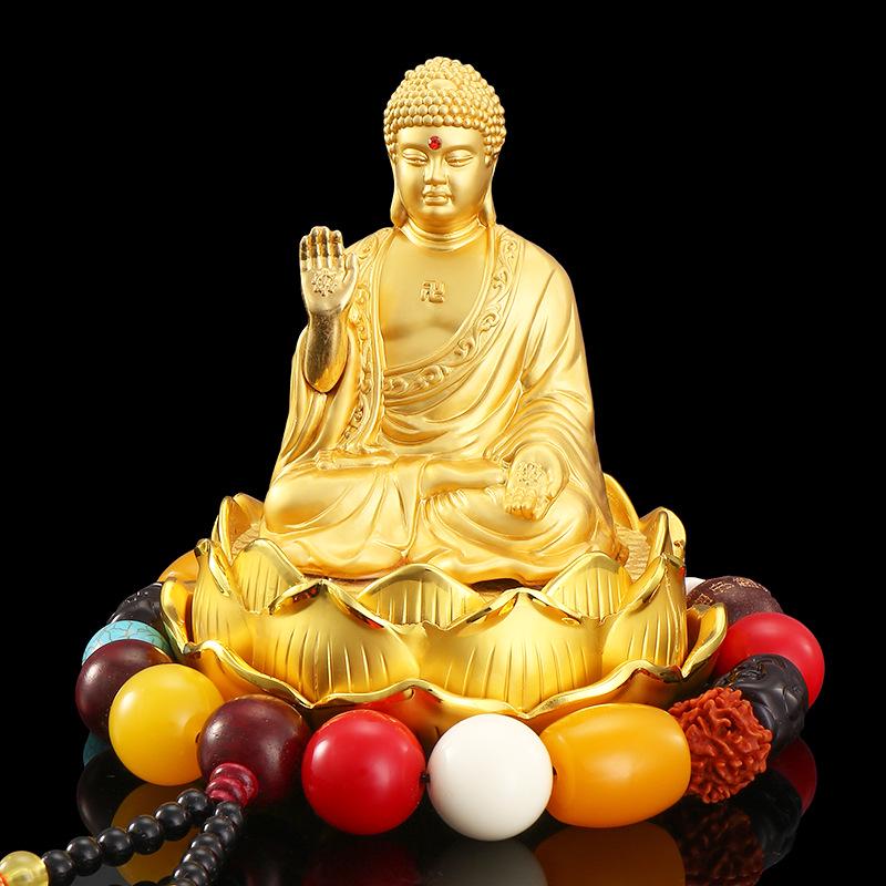 Alloy Lotus Guanyin Car Perfume Ornament - Thousand-hand Guanyin Interior Accessory