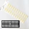 240PCS Nail Display Tips, Clear Fake Acrylic Nail Tips for Practice Foldable Flat-Back Pointed False Nail Art Display,240pcs