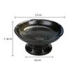 Creative Japanese Ceramic Plate with High Feet Saucer Saucer Snack Tea Dessert Plates Snack Plate Fruit Plate Bowls Ramekin
