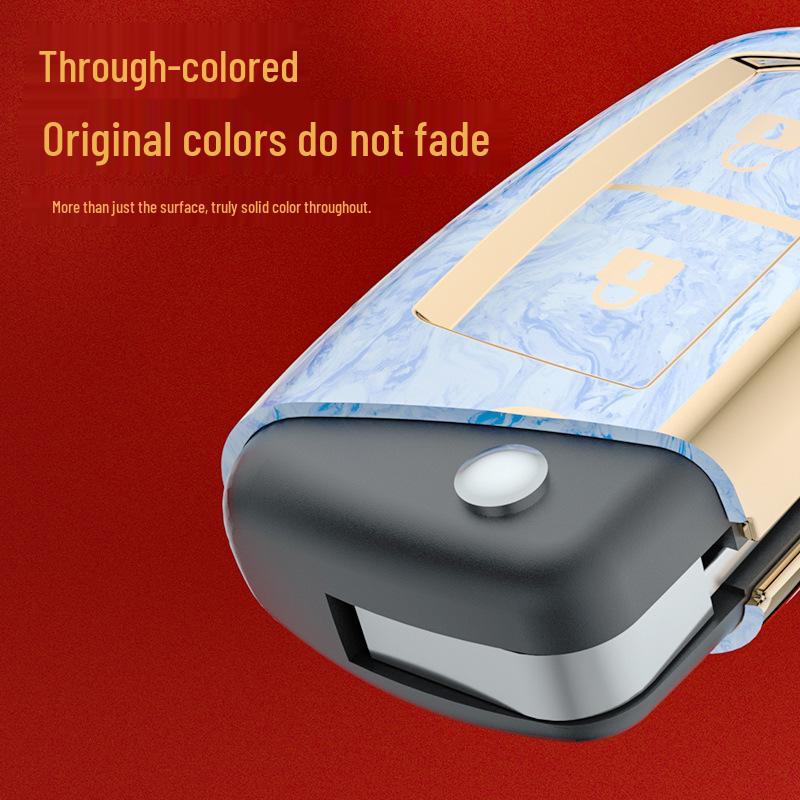 Nissan Guochao Car Key Case: Fits Sylphy, Qashqai, X-Trail, Teana, Bluebird - 2-Button Cover