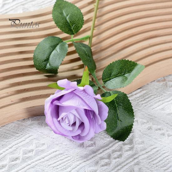 Simulated Flower Decor Artificial Rose Branch with Stem Home Wedding Party Faux Floral Arrangement Indoor Outdoor Garden Decoration Photo Props