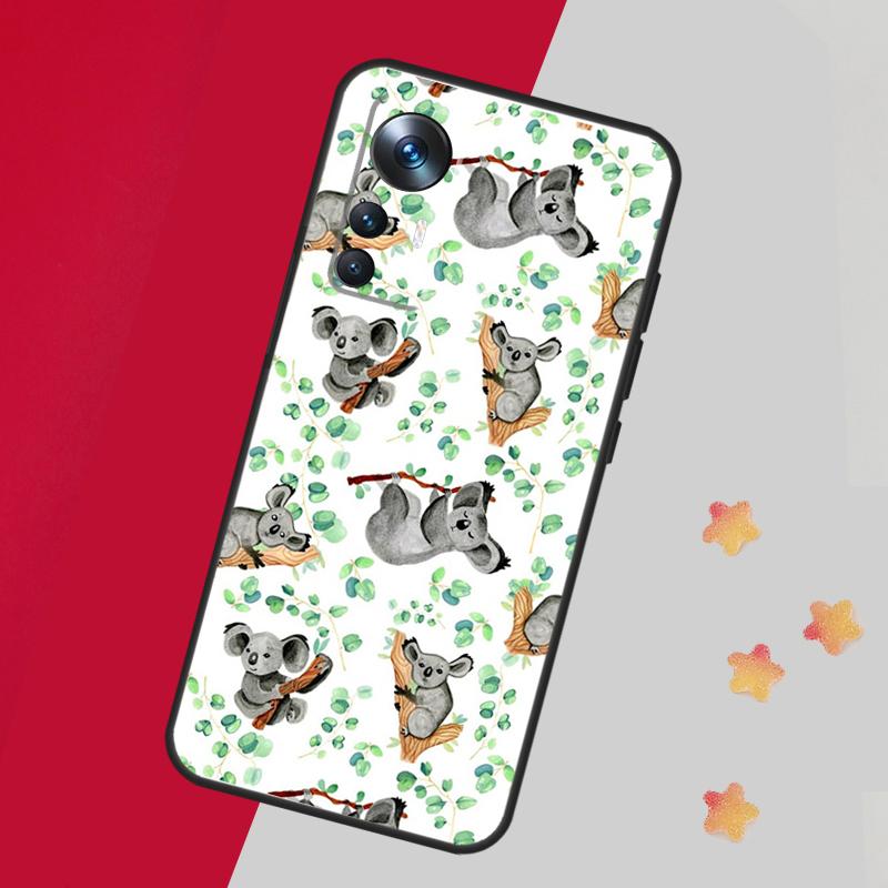 Koala and Eucalyptus Case For Xiaomi 15 Ultra 13 14 11T 12T 13T 14T Pro Cover For POCO F7 F6 F5 X3 X5 X6 X7 Pro