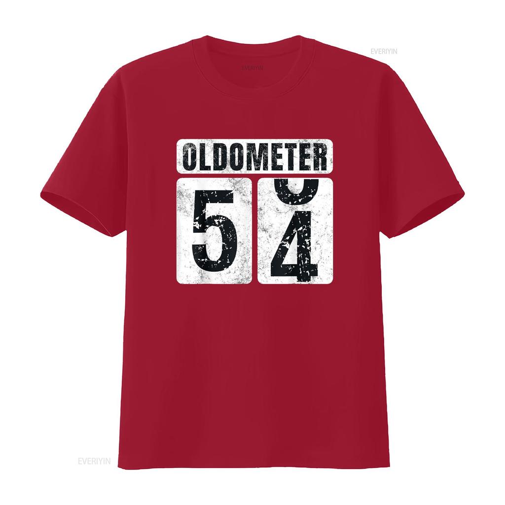 Oldometer 54 T Shirt Vintage Funny 54th Birthday Idea vintage Washed graphic homme designer clothes Casual Stretched Breathable