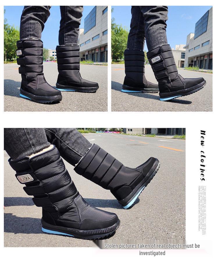 Northeast Unisex High-Top Snow Boots: Thickened, Non-Slip, Waterproof, Plus Velvet Warm, Winter Outdoor Footwear