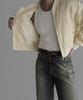 Bowlow Product Nylon Crop Ma-1 Jacket [Cream]