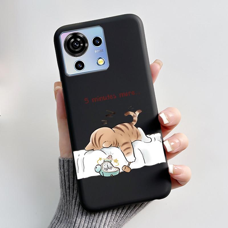 For ZTE Blade V50 Vita Case Luxury Cute Love Rabbit Funny Black Soft Silicone Phone Casing For ZTE BladeV50 Vita V50Vita Cover