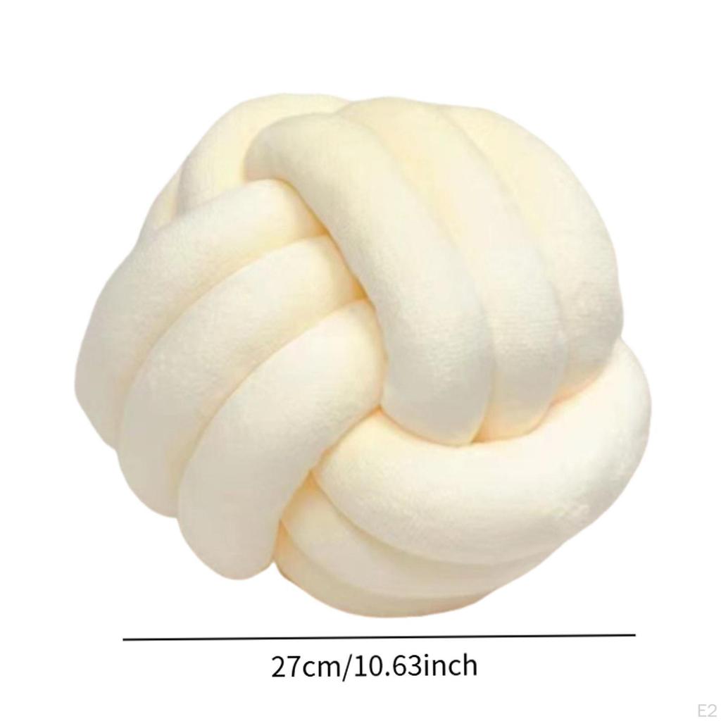 Knot Pillow Ball Handmade Cute Aesthetic Round Soft Decor for Sofa Floor Bed