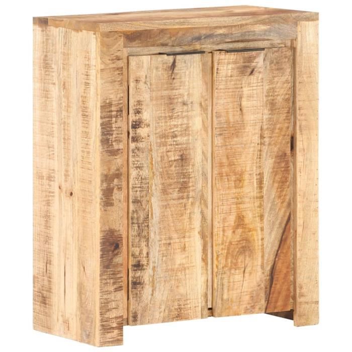 VidaXL Buffet 59x33x75 Cm Raw Mango Wood