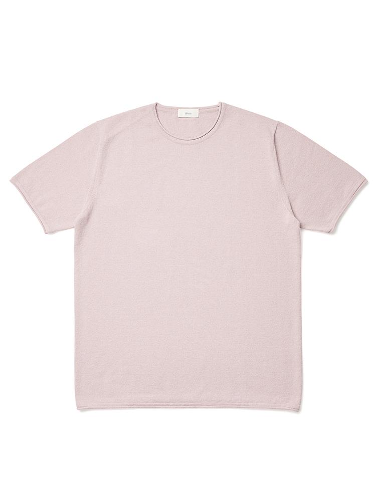 Berno Boucle Crew-Neck Knit Pink Pink/L