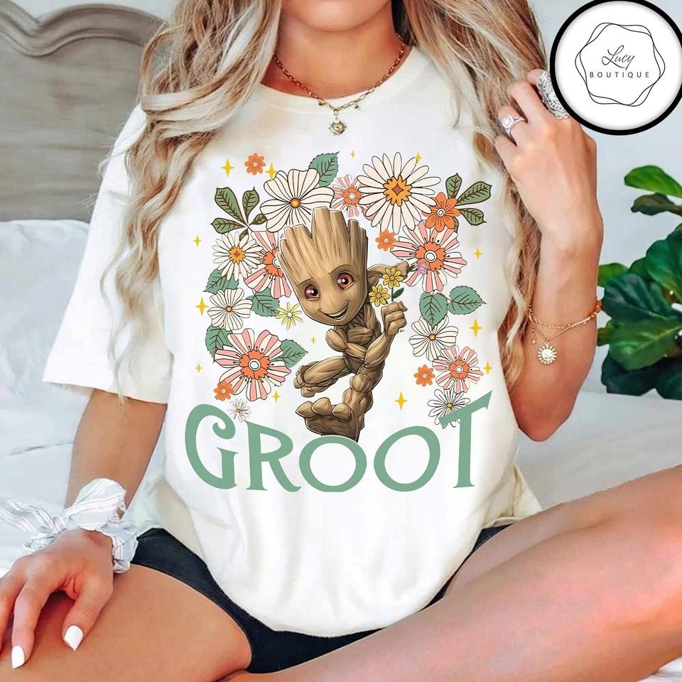 Groot Floral Tee, Epcot Flower & Garden Festival Unisex Adult Kid Tee 551426 S
