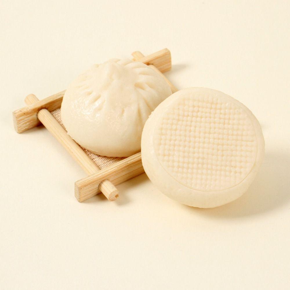 Lifelike Simulation Baozi Keychain Mini Steamd Baozi Keyring  Student Pendant