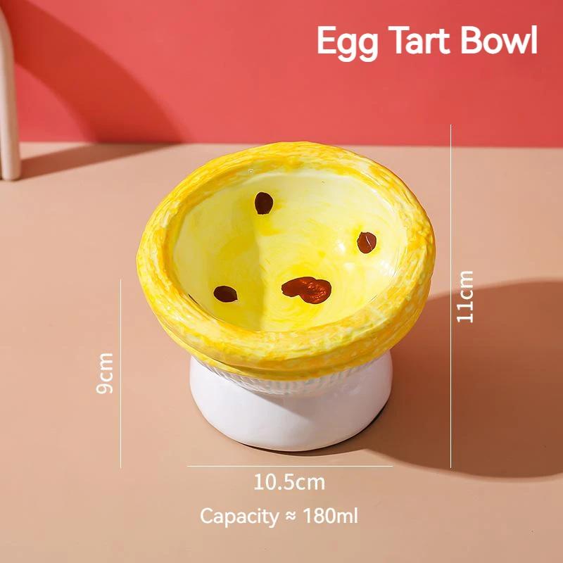 Six Fruit Designs Pet Feeding Bowls Cute Strawberry Apple Grape Peach Cearamics Cat Food Bowl Cat Feeder