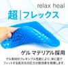 Relaxheal Gel Cushion, 40x37cm (Black), Available in 4 Colors, Relieves Buttock Pain, Suitable for Chairs and Cars, Authentic Product