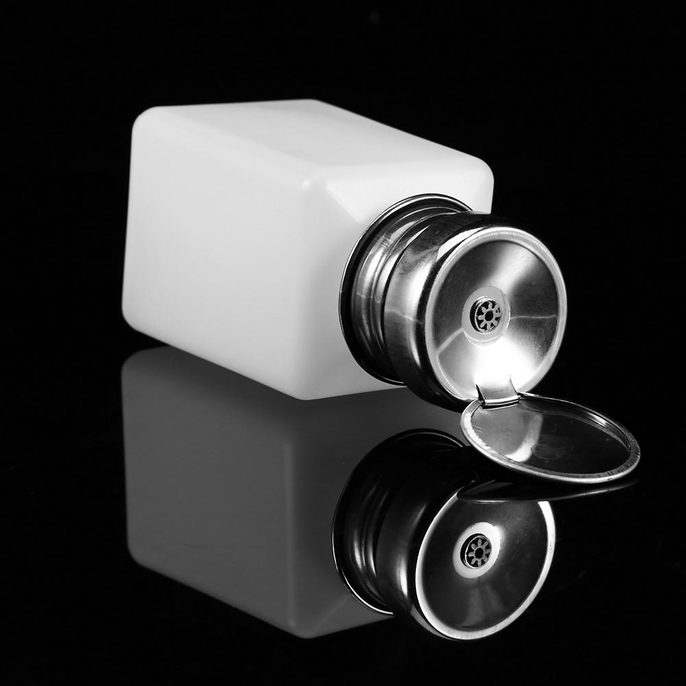 200ML Pump Dispenser Alcohol Polish Makeup Cleanser Liquid Remover Cleaner Empty Nail Bottle