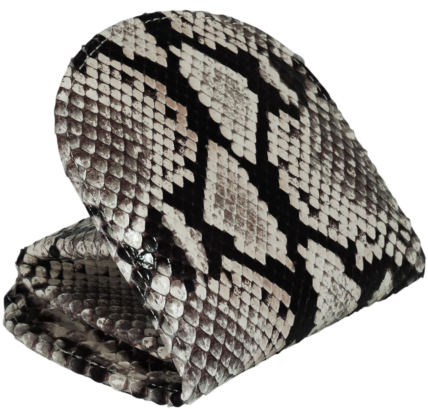 

Natural Diamond Python Snakeskin Coin Purse, Horseshoe-Shaped, Box-Shaped, for Men and Women. Compact, Small, Slim, Genuine Leather, Lightweight,