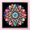 Mandala Full 11CT DIY Stamped Cross Stitch Kits 40x40cm Cross Stitch Art and Crafts Kits for Beginners Adults Home Decor