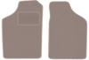 Beige Front Floor Mats For: Volkswagen Polo II Coupe, Hatchback, Sedan (1981-1992)