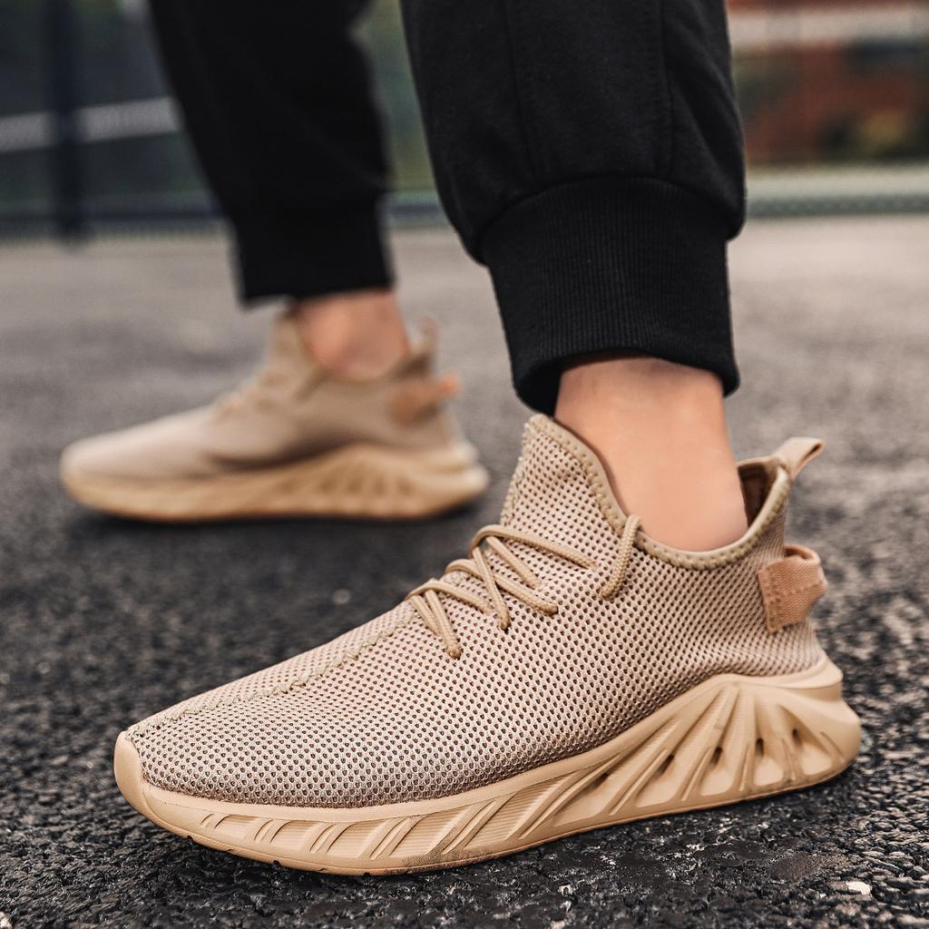 Large size mesh student shoes MD lightweight men's shoes low-top lace-up dad shoes mesh shoes four-season sports shoes